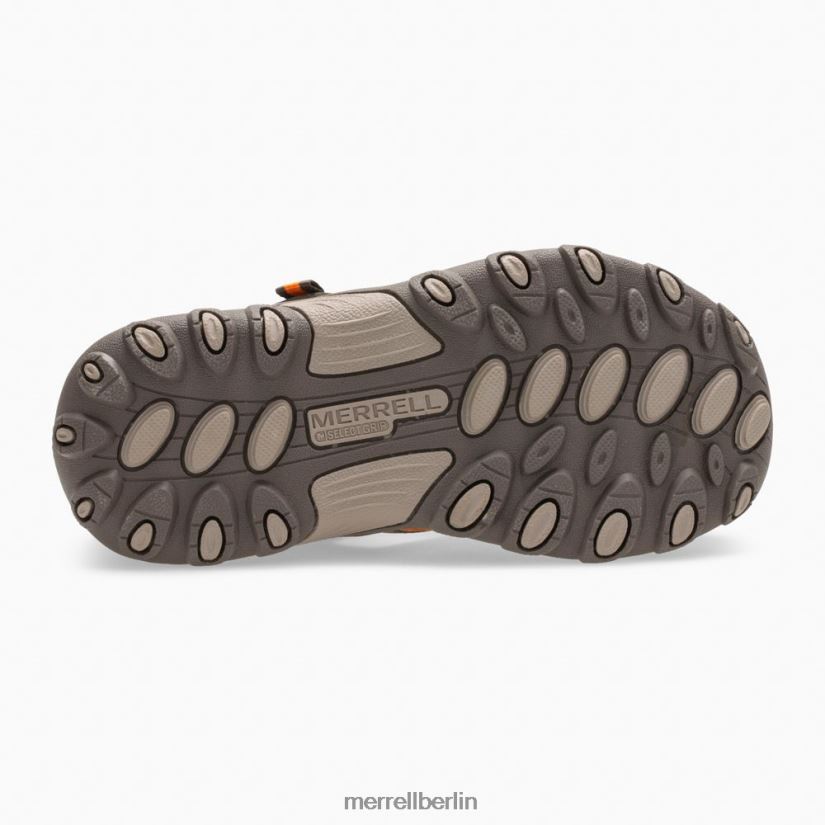 Kinder Merrell Waffenrauch/Orange Hydro-H2O-Wandersandale Schuhe PTTR4P1411