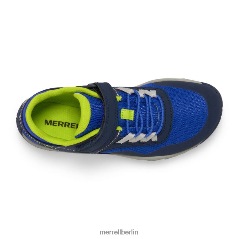 Kinder Merrell blau/limone Trail-Handschuh 7 a/c Schuhe PTTR4P1441