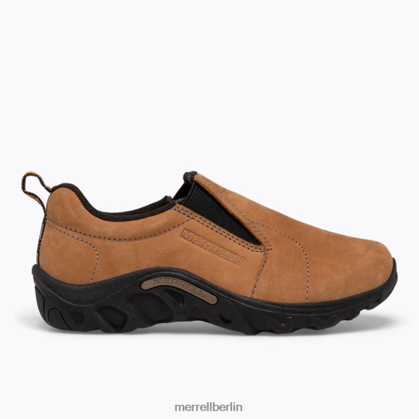 Kinder Merrell braunes Nubuk Dschungel-Moc-Nubuk Schuhe PTTR4P1465