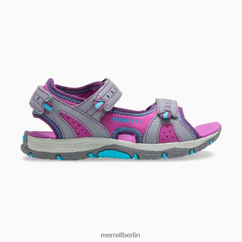 Kinder Merrell grau Panther Sandale 2.0 Schuhe PTTR4P1403
