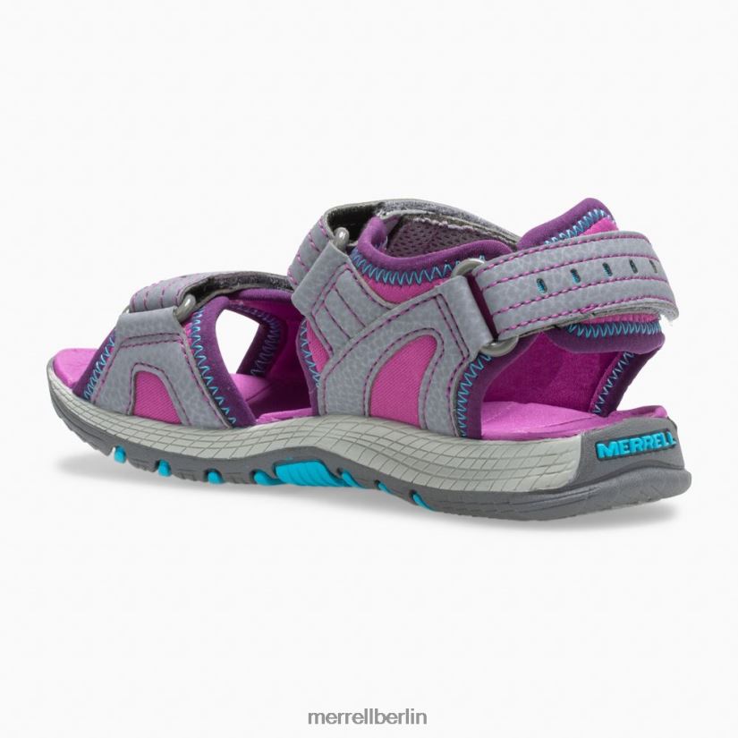 Kinder Merrell grau Panther Sandale 2.0 Schuhe PTTR4P1403