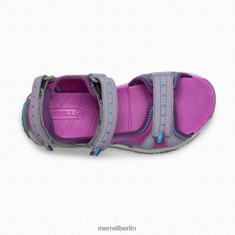Kinder Merrell grau Panther Sandale 2.0 Schuhe PTTR4P1403