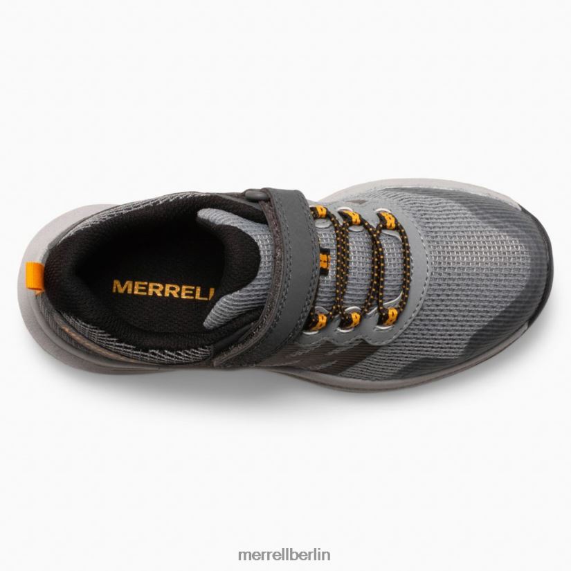 Kinder Merrell grau/orange Nova 3 Sneaker Schuhe PTTR4P1356