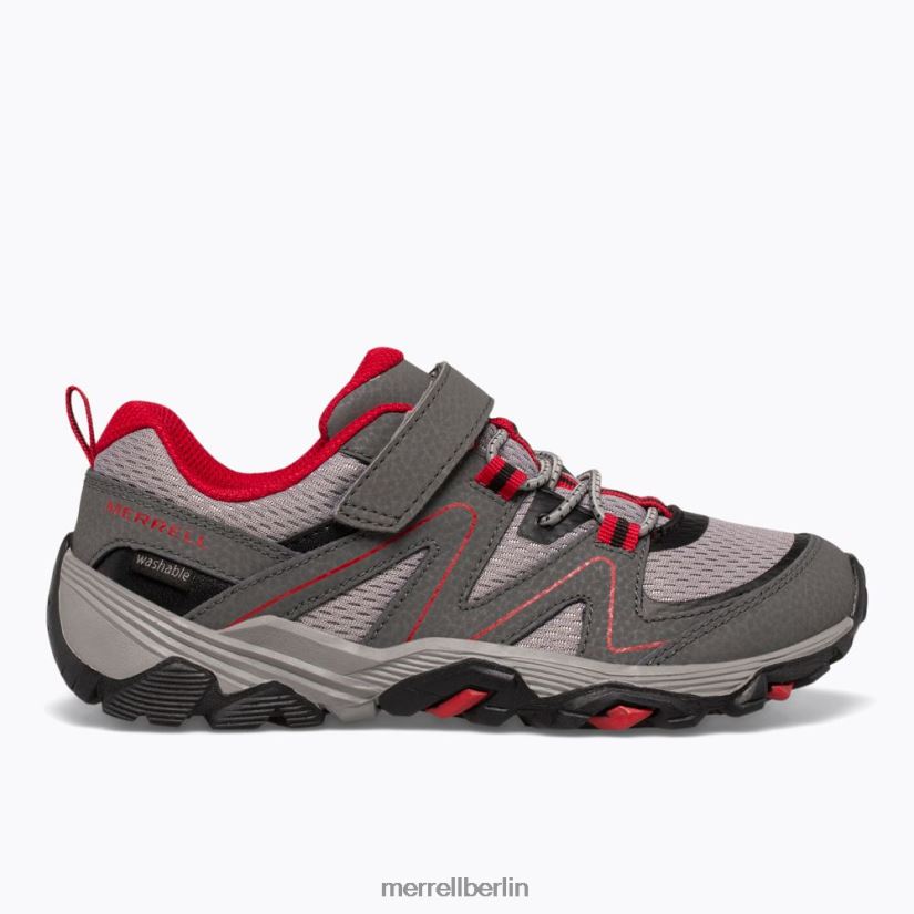 Kinder Merrell grau/rot/schwarz Trail-Quest Schuhe PTTR4P1351