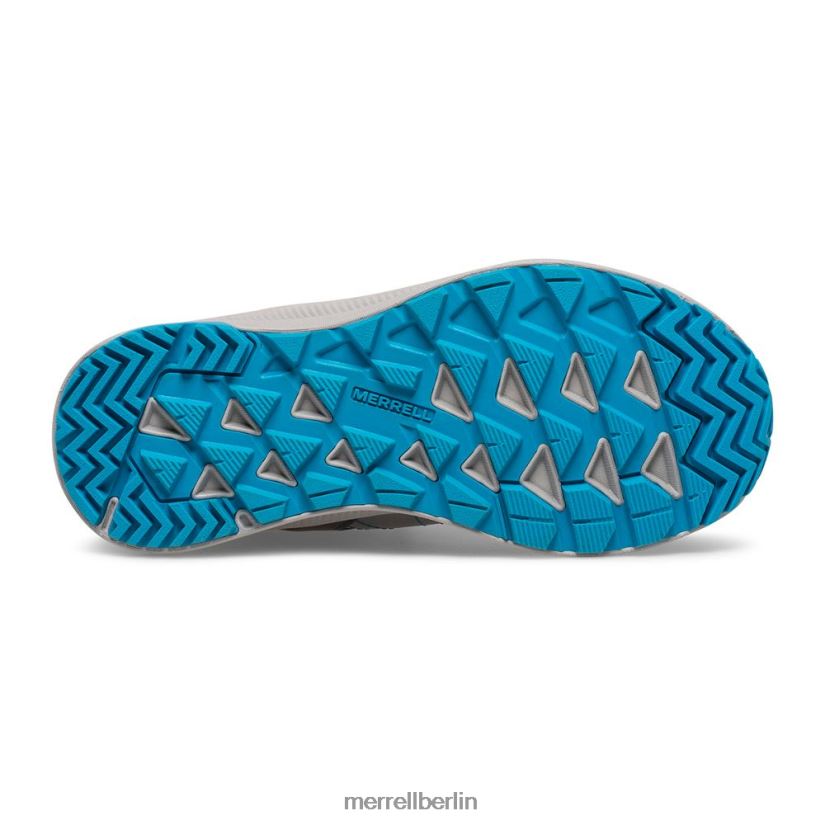 Kinder Merrell grau/türkis Wasserdichter Greylock-Stiefel Schuhe PTTR4P1510
