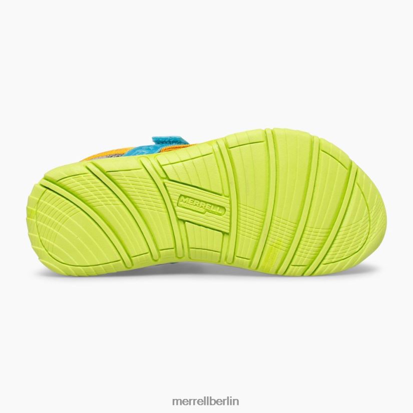 Kinder Merrell graues Logo/Multi Kahuna Web-Sandale Schuhe PTTR4P1400