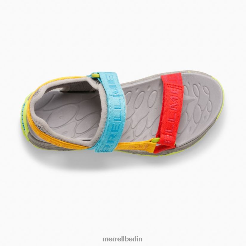 Kinder Merrell graues Logo/Multi Kahuna Web-Sandale Schuhe PTTR4P1400