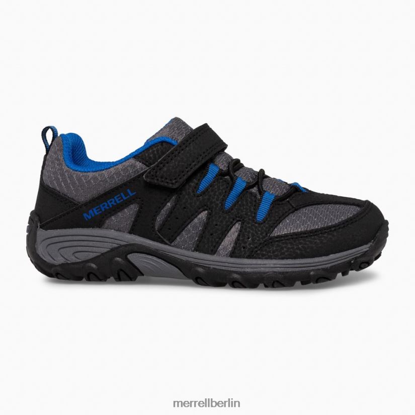 Kinder Merrell schwarz/grau/königsblau Outback Low 2 Sneaker Schuhe PTTR4P1455