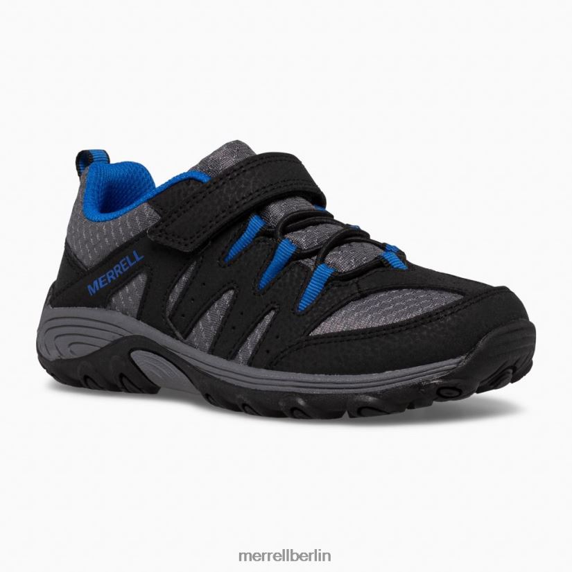 Kinder Merrell schwarz/grau/königsblau Outback Low 2 Sneaker Schuhe PTTR4P1455