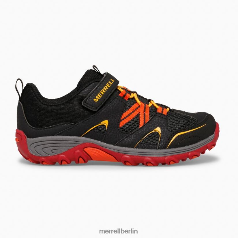 Kinder Merrell schwarz/grau/rot Trail Chaser-Schuh Schuhe PTTR4P1460