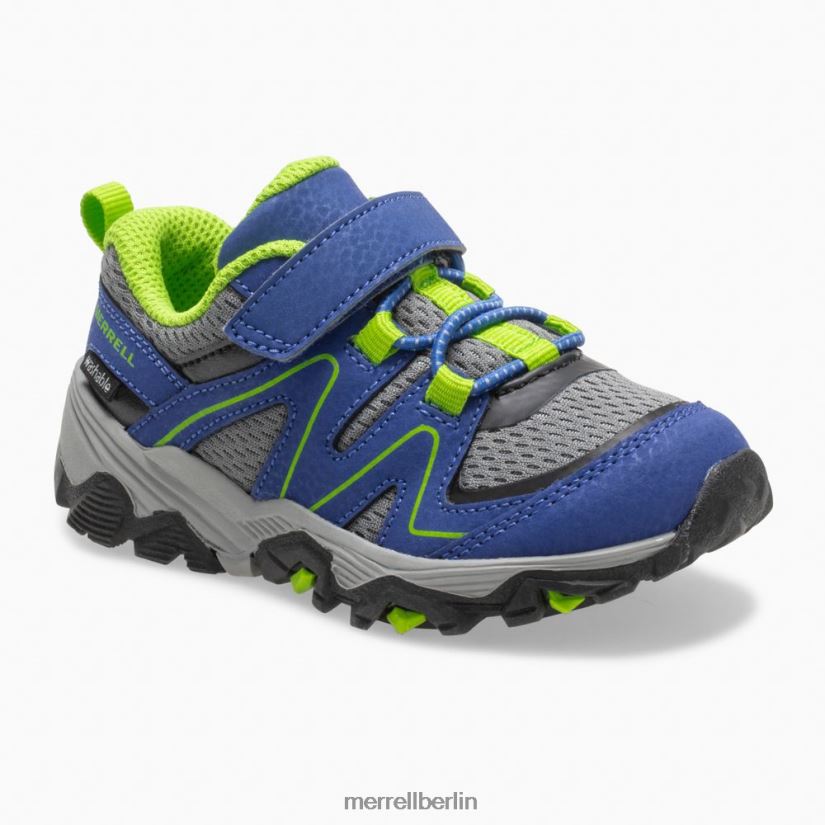 Kinder Merrell Blau Grün Trail Quest Jr. Schuhe PTTR4P1347