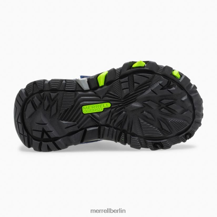 Kinder Merrell Blau Grün Trail Quest Jr. Schuhe PTTR4P1347