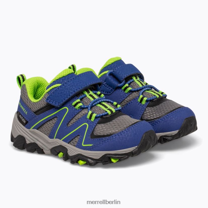 Kinder Merrell Blau Grün Trail Quest Jr. Schuhe PTTR4P1347