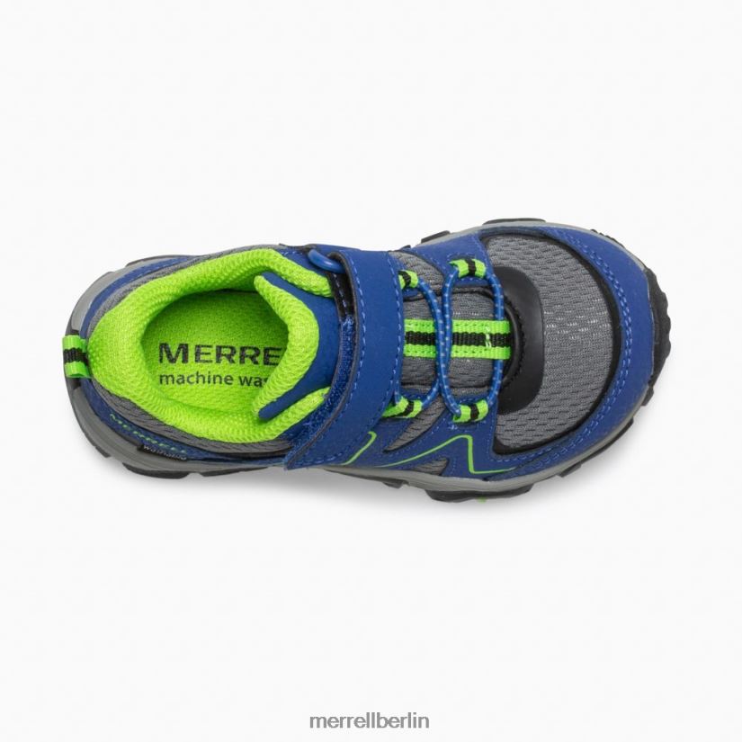 Kinder Merrell Blau Grün Trail Quest Jr. Schuhe PTTR4P1347