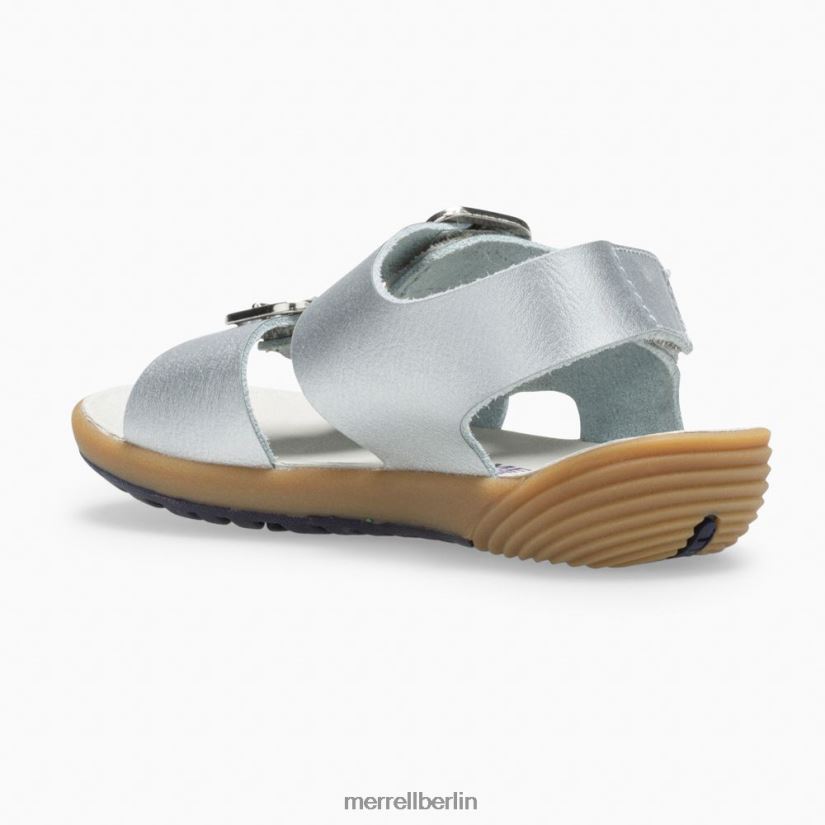 Kinder Merrell Silber Bare-Steps-Sandale Schuhe PTTR4P1402