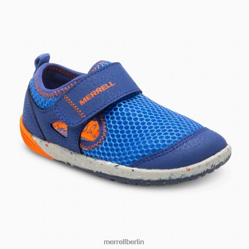 Kinder Merrell blau/orange Bare Steps H2O-Sneaker Schuhe PTTR4P1396
