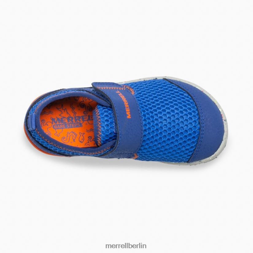 Kinder Merrell blau/orange Bare Steps H2O-Sneaker Schuhe PTTR4P1396
