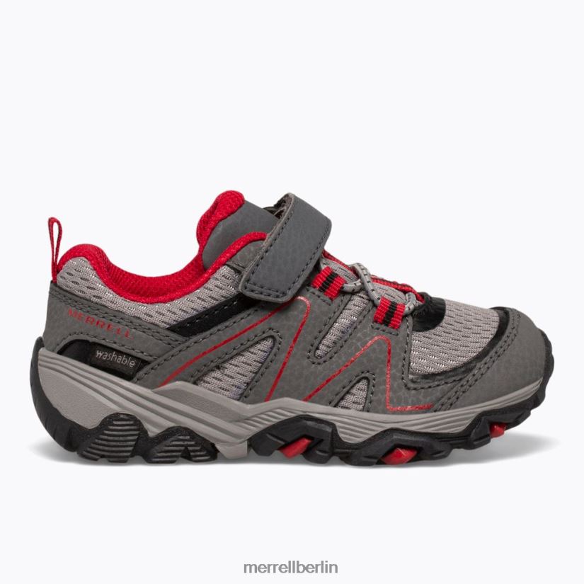 Kinder Merrell grau/rot/schwarz Trail Quest Jr. Schuhe PTTR4P1348