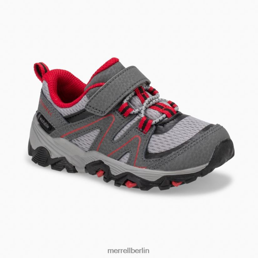 Kinder Merrell grau/rot/schwarz Trail Quest Jr. Schuhe PTTR4P1348
