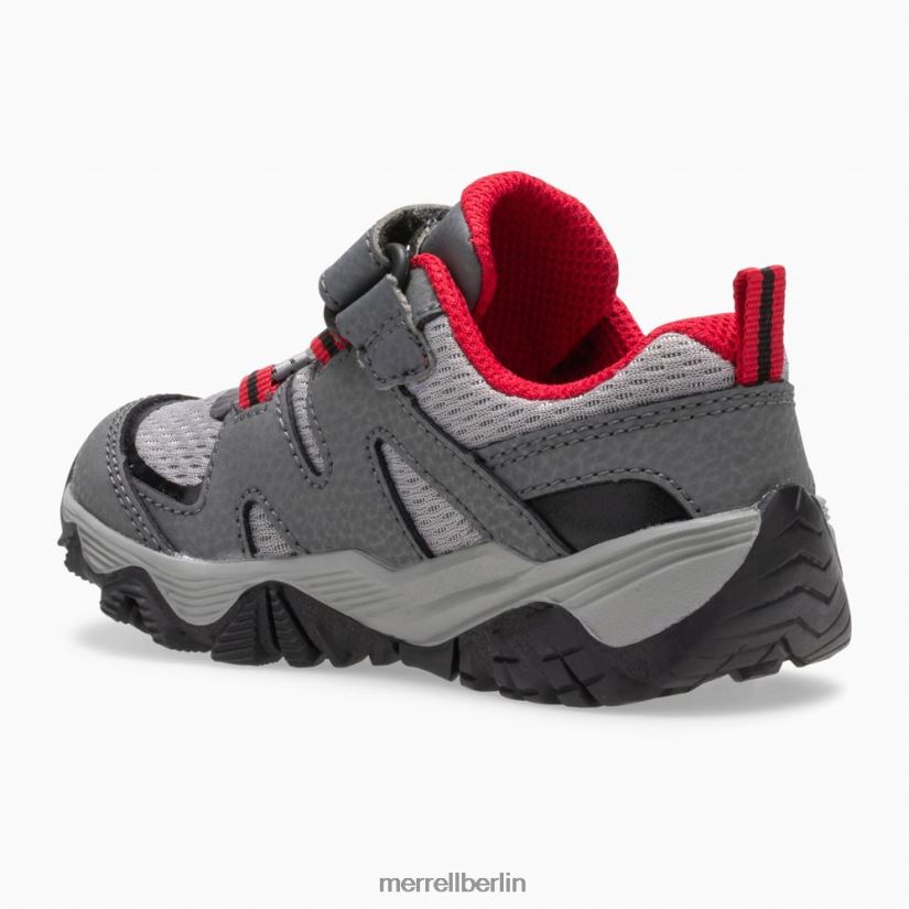 Kinder Merrell grau/rot/schwarz Trail Quest Jr. Schuhe PTTR4P1348