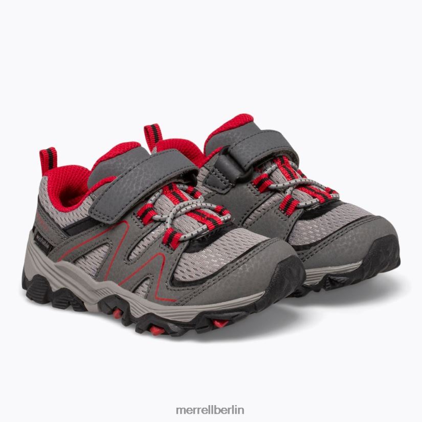 Kinder Merrell grau/rot/schwarz Trail Quest Jr. Schuhe PTTR4P1348