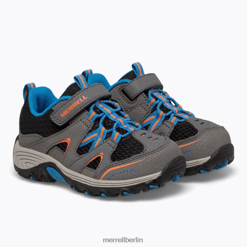 Kinder Merrell grau schwarz Trail Chaser Jr. Schuh Schuhe PTTR4P1342