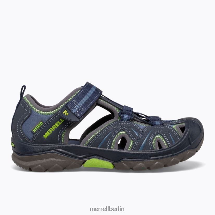 Kinder Merrell marine/grün Hydro-Sandale Schuhe PTTR4P1408