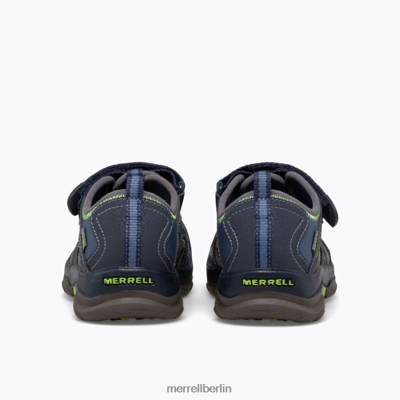 Kinder Merrell marine/grün Hydro-Sandale Schuhe PTTR4P1408