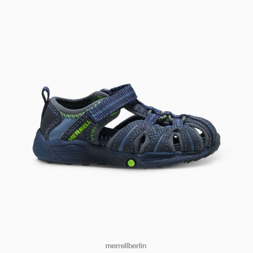 Kinder Merrell marine/grün Hydro jr. Sandale Schuhe PTTR4P1407
