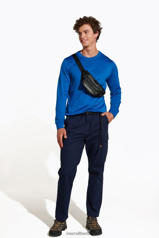 Männer Merrell Blau Geotex-Crew Kleidung PTTR4P768