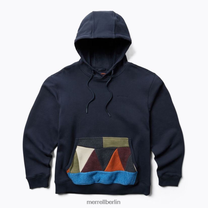Männer Merrell Marine Scrap-Pullover-Kapuzenpullover Kleidung PTTR4P558
