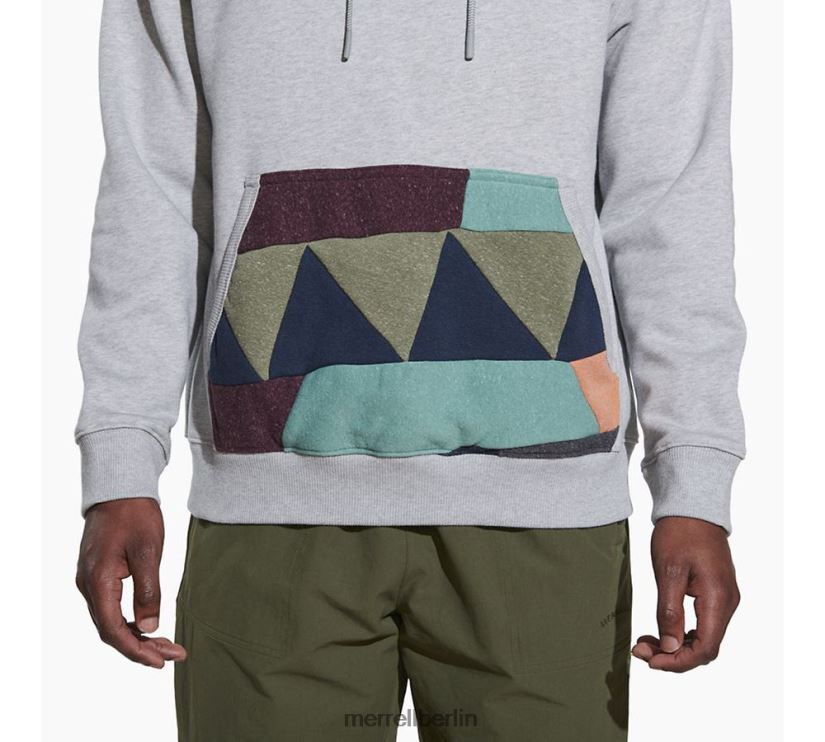 Männer Merrell graues Heidekraut Scrap-Pullover-Kapuzenpullover Kleidung PTTR4P557