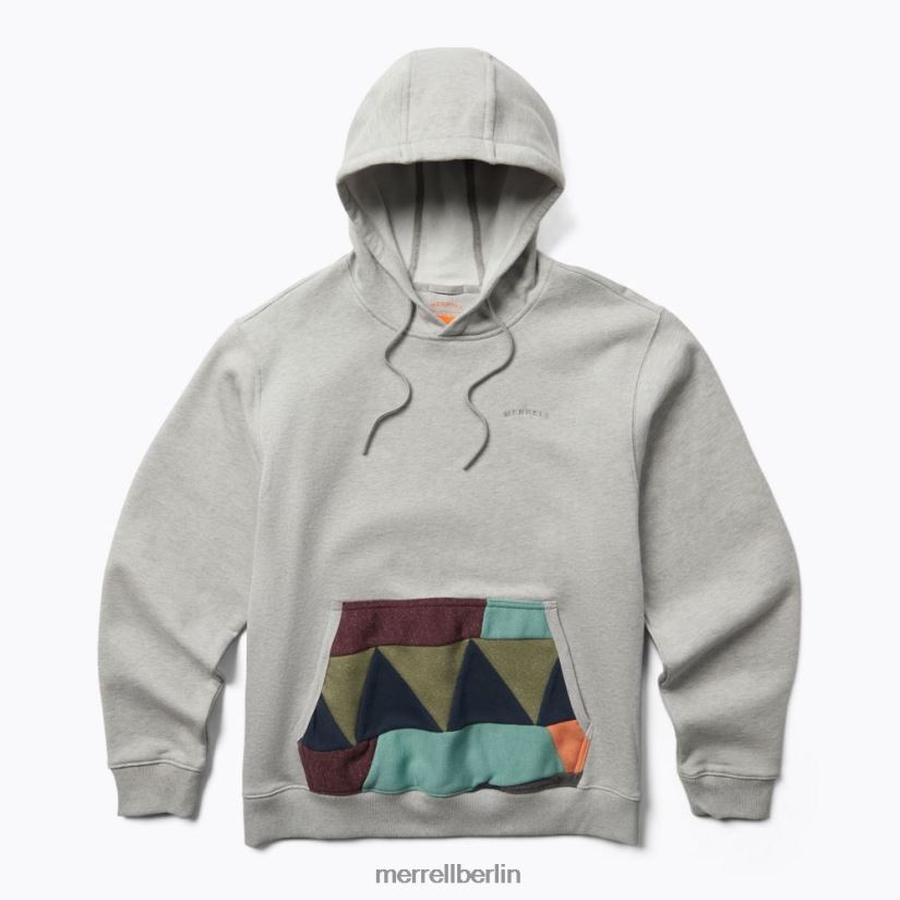 Männer Merrell graues Heidekraut Scrap-Pullover-Kapuzenpullover Kleidung PTTR4P557