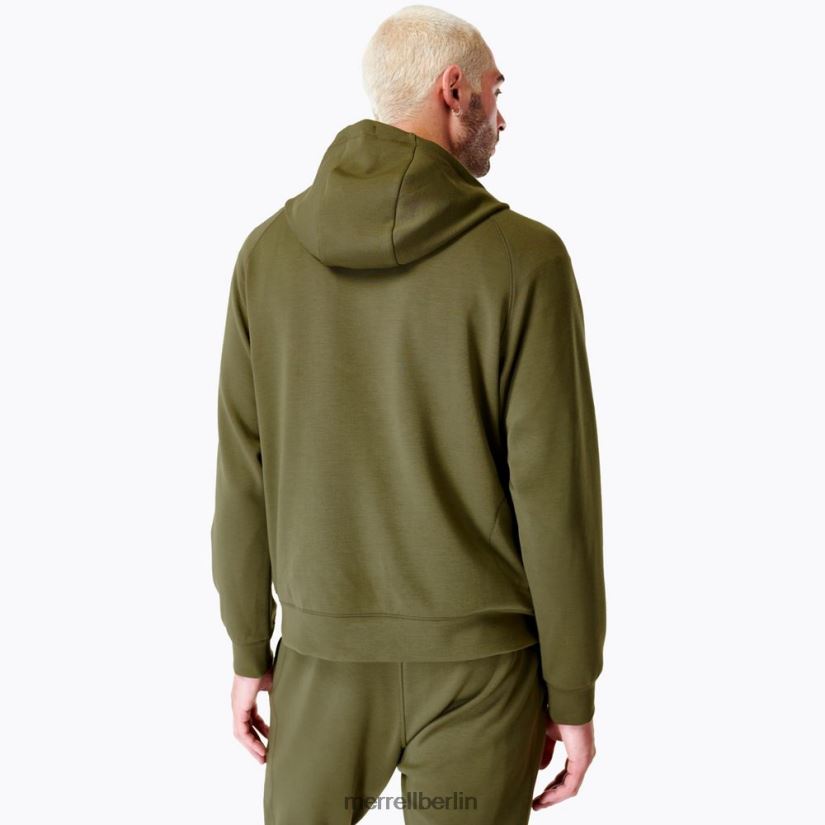 Männer Merrell staubiges Oliv Schwung-Kapuzenpullover Kleidung PTTR4P159