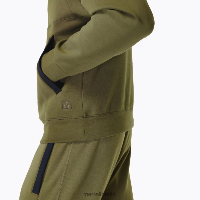 Männer Merrell staubiges Oliv Schwung-Kapuzenpullover Kleidung PTTR4P159