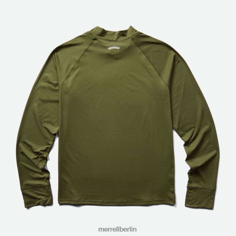Männer Merrell staubiges Oliv Trailrunning-Midlayer Kleidung PTTR4P737