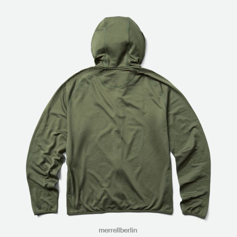 Männer Merrell staubiges Olivenheidekraut Geotex-Hoodie mit durchgehendem Reißverschluss Kleidung PTTR4P551