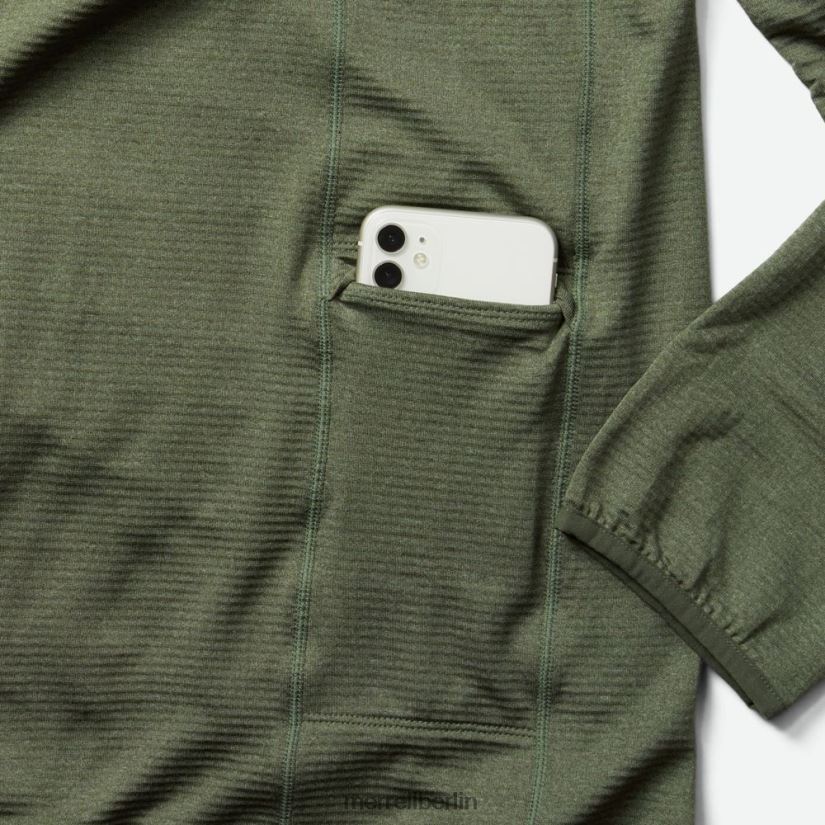Männer Merrell staubiges Olivenheidekraut Geotex-Hoodie mit durchgehendem Reißverschluss Kleidung PTTR4P551