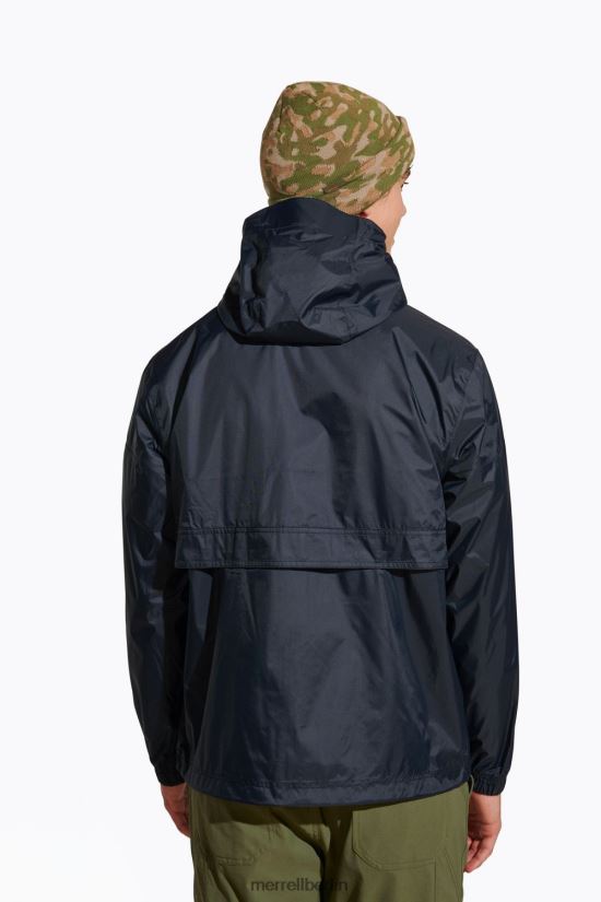 Männer Merrell Schwarz Fallon-Regenmuschel Kleidung PTTR4P472