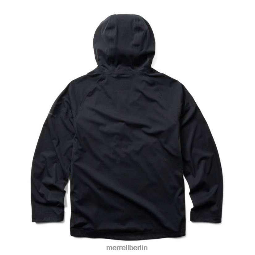 Männer Merrell Schwarz Flüstern Regenschale Kleidung PTTR4P165