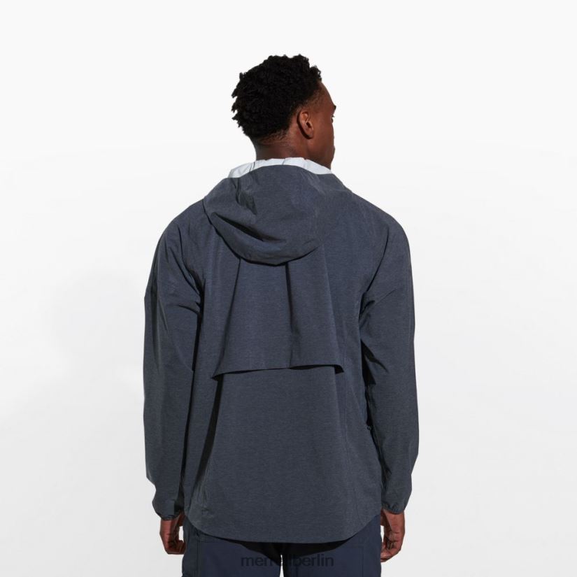 Männer Merrell schwarze Heide Alpine packbare Regenhülle Kleidung PTTR4P702