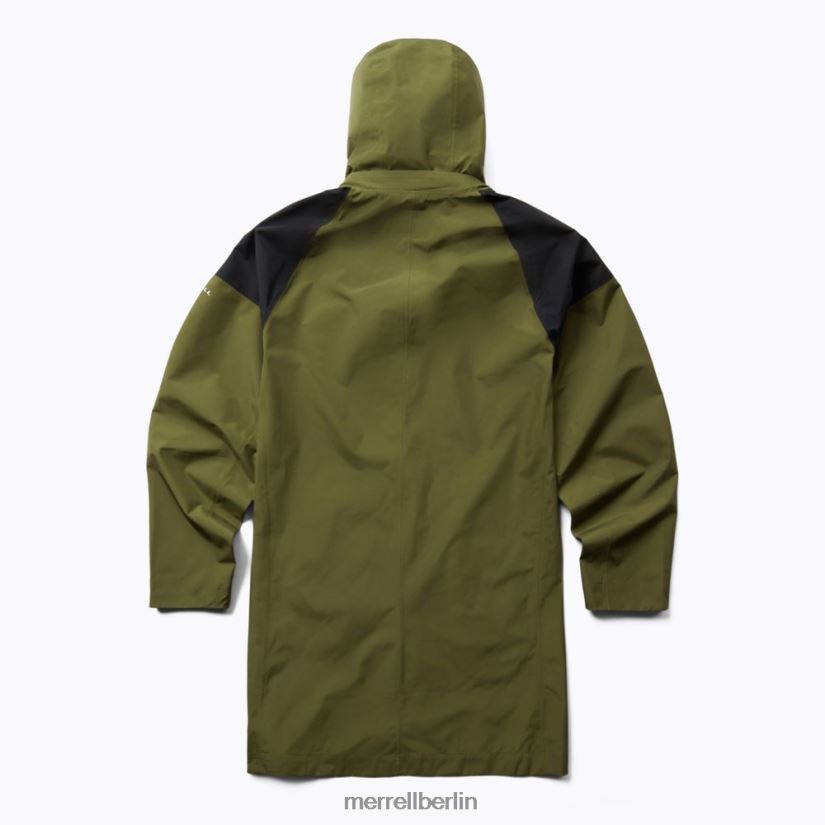 Männer Merrell staubiges Oliv Gore-Tex-Parka mit Cargotasche Kleidung PTTR4P797