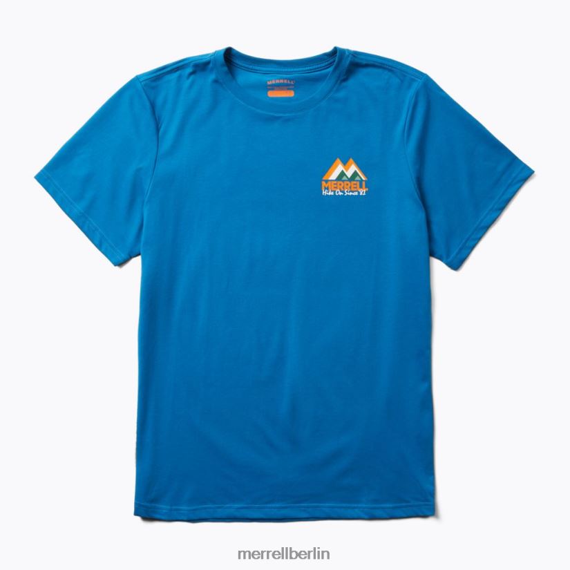 Männer Merrell Blau m-mountain tee Kleidung PTTR4P308