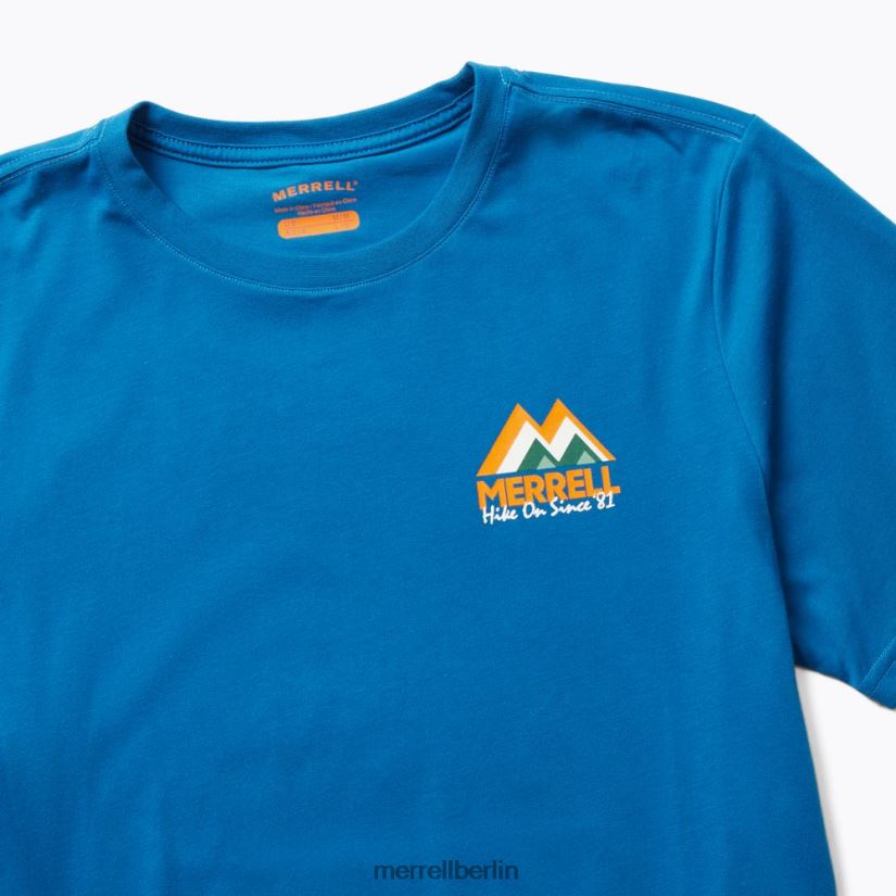 Männer Merrell Blau m-mountain tee Kleidung PTTR4P308