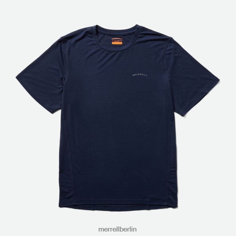 Männer Merrell Marine Alltags-T-Shirt mit Tencel Kleidung PTTR4P155
