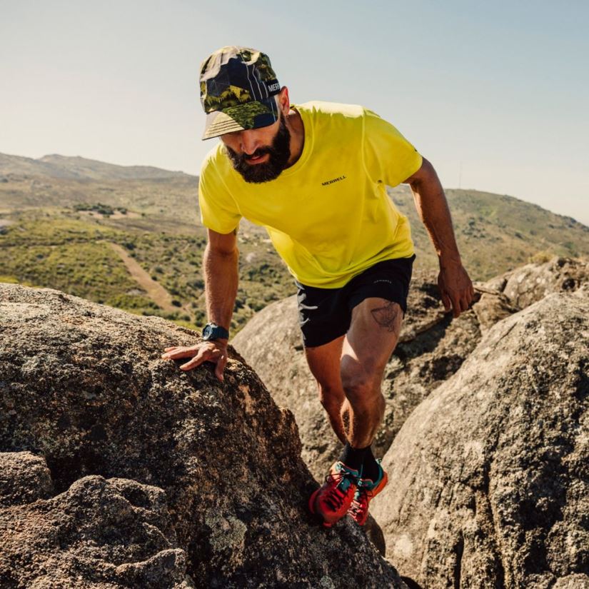 Männer Merrell Marine Alltags-T-Shirt mit Tencel Kleidung PTTR4P155
