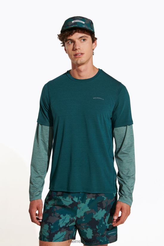 Männer Merrell Meeresmoos Alltags-T-Shirt mit Tencel Kleidung PTTR4P149