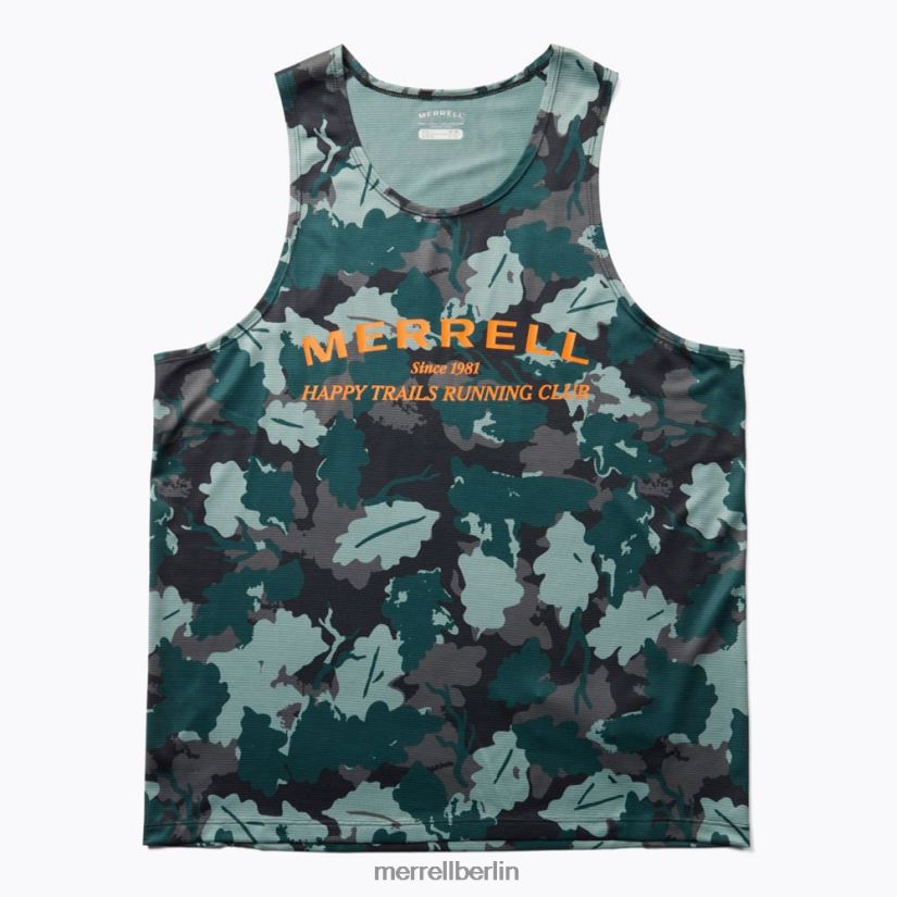 Männer Merrell Seemoos-Blattdruck Trailrunning-Singlet Kleidung PTTR4P779