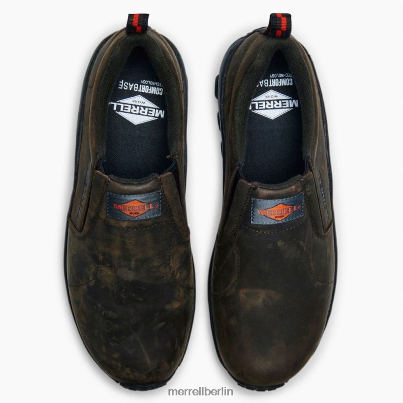 Männer Merrell Espresso Dschungel-Moc-Leder-Sr-Arbeitsschuh Schuhe PTTR4P340