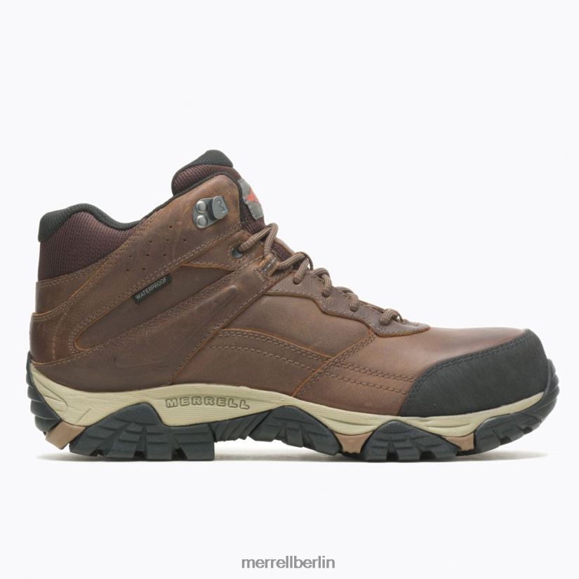Männer Merrell Toffee Moab Adventure Mid wasserdichte Carbonfaser mit breiter Weite Schuhe PTTR4P494